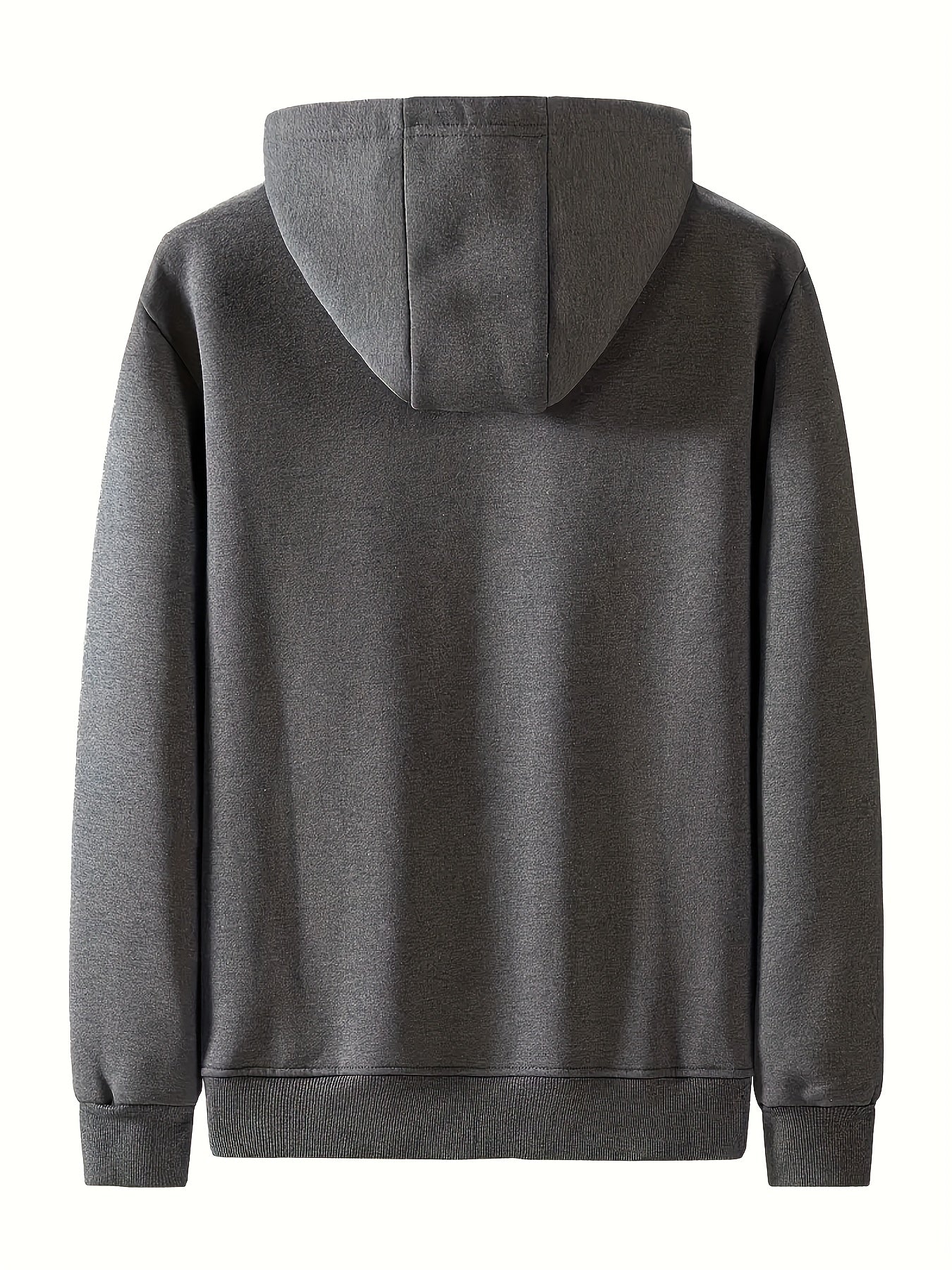 Men's Fleece Jacket Hooded Zip Closure Pockets Sports Casual Winter Spring Fall