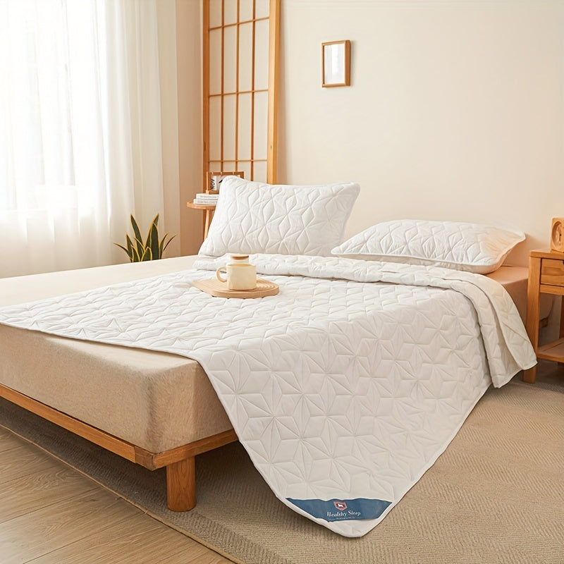Waterproof Mattress Protector Double Bed Soft Cushion Dust-Proof Leakproof Non-Slip