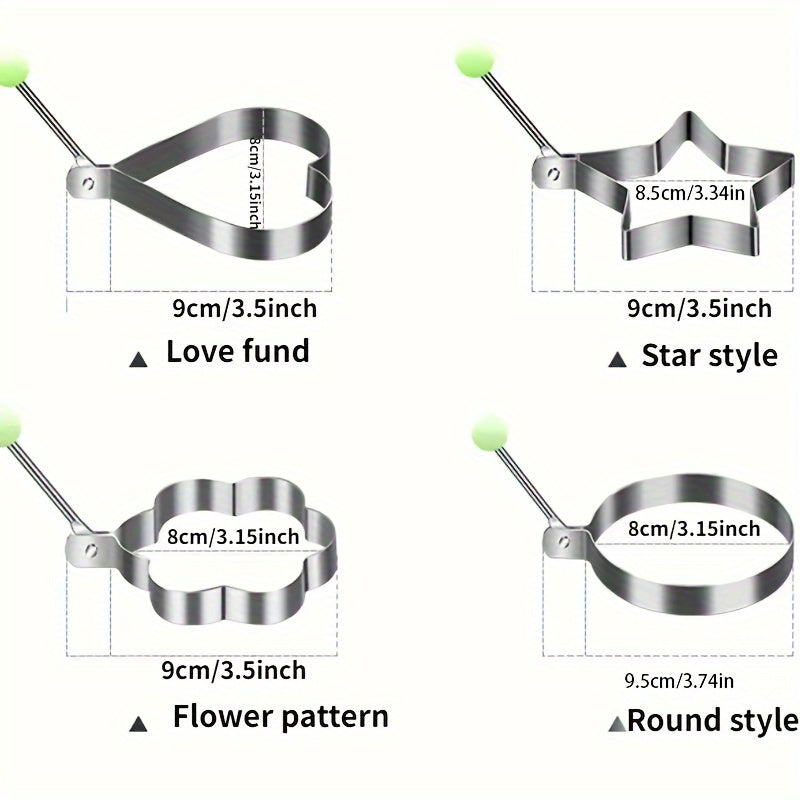 Stainless Steel Love-Shaped Omelette Maker and Food Crafting Tool