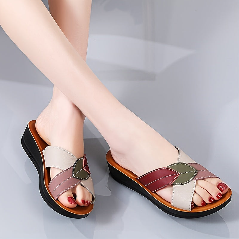 Women's Open-Toe Summer Slippers Casual Comfortable Easy-to-Wear