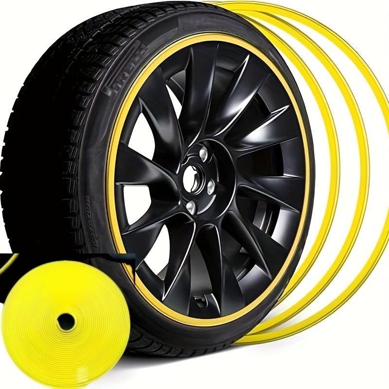 8M Car Wheel Rim Edge Protector Rubber Wheel Hub Rim Guard Scratch Prevention