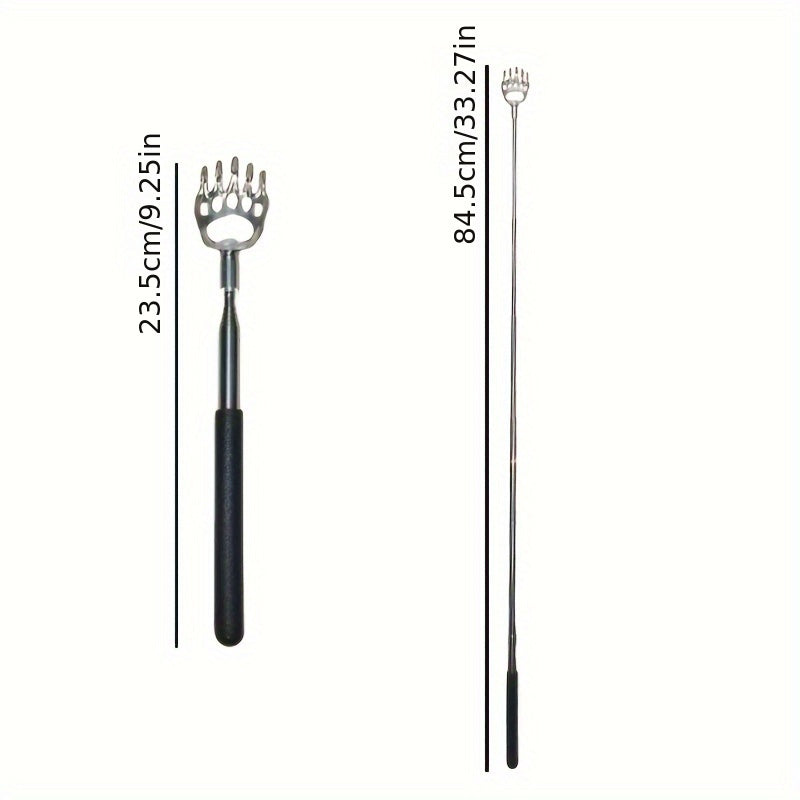 3 ta teleskopik qurilma, almashtiriladigan boshlar, ikki tomonlama skraper, metall tirnoq va burg'ulash bilan zanglamaydigan po'latdan yasalgan orqa qichqiruv to'plami. Erkaklar va ayollar uchun mos, tortib olinadigan va sozlanadigan. Ajoyib