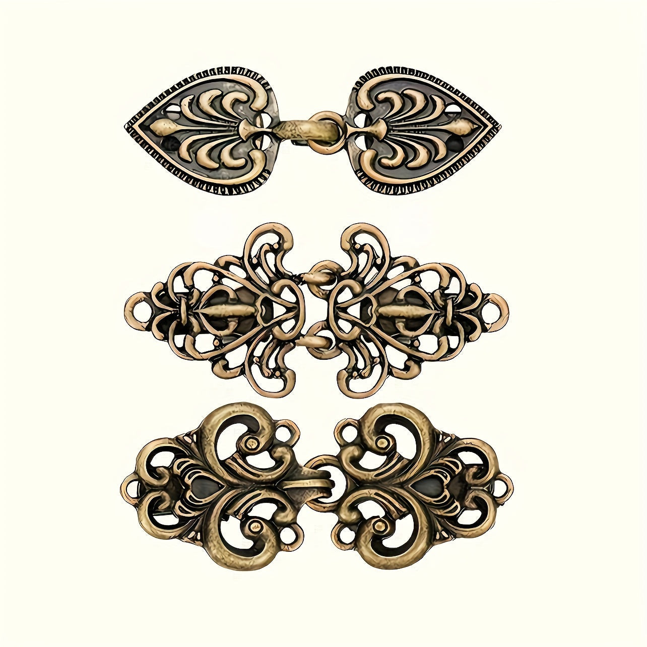 Zarif Vintage Metall Brosh, Noaniq Shakldagi Sharf Kliplari, Shal Pinlari va Kardigan Burchaklari bilan to'plam - Ayollar uchun Moda Aksessuari sifatida mukammal