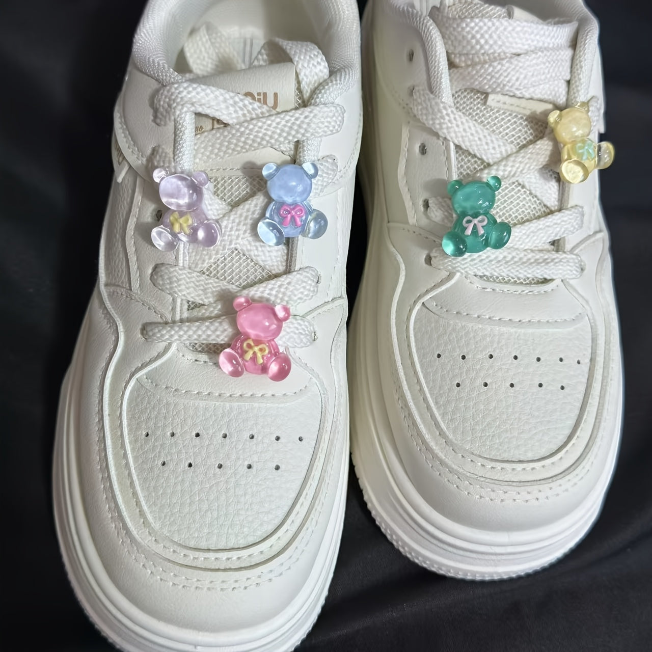 Unisex Cartoon Bear Shoe Buckles Set for Sports Shoes Shoe Lace Decorations