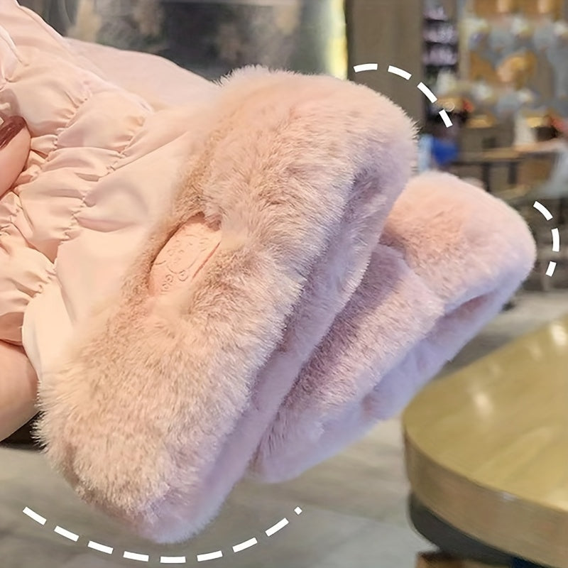 Women's Winter Gloves Touchscreen Compatible Fleece Lined for Skiing Cycling Outdoor