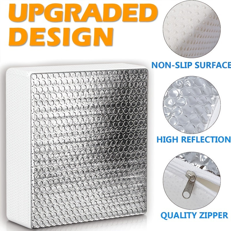 RV Vent Insulator and Skylight Cover with Reflective Surface 35.56cm White