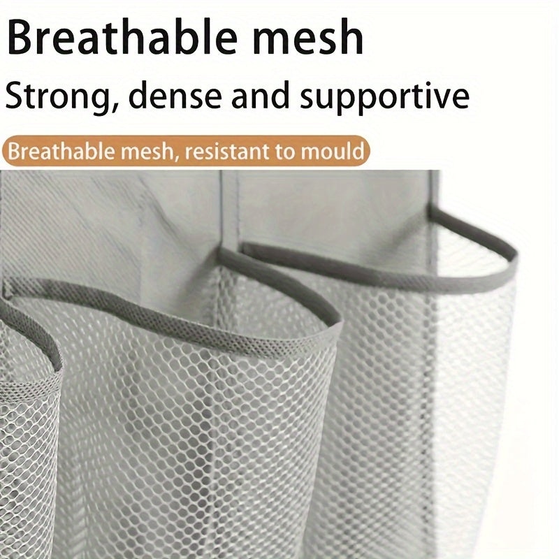 Over-the-Door Shoe Organizer with 24/28 Deep Mesh Pockets and Storage Bag for Bedroom Bathroom Living Room