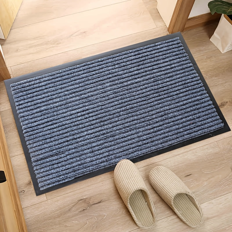 Striped Entrance Mat Non-Slip Durable Indoor Outdoor Welcome Rug