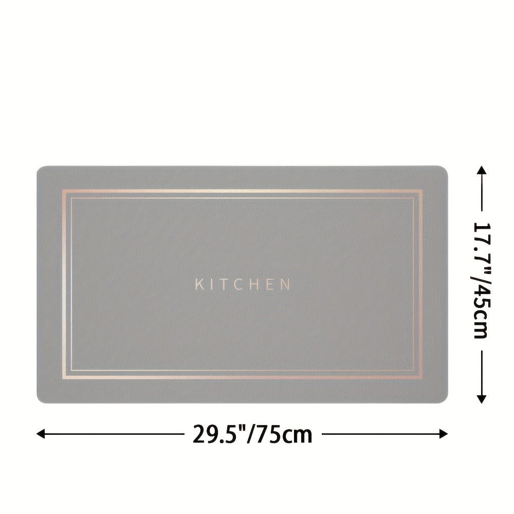 Alfombra de cocina antideslizante y absorbente, rectangular, fácil de limpiar, resistente a la suciedad, para regalo de Navidad