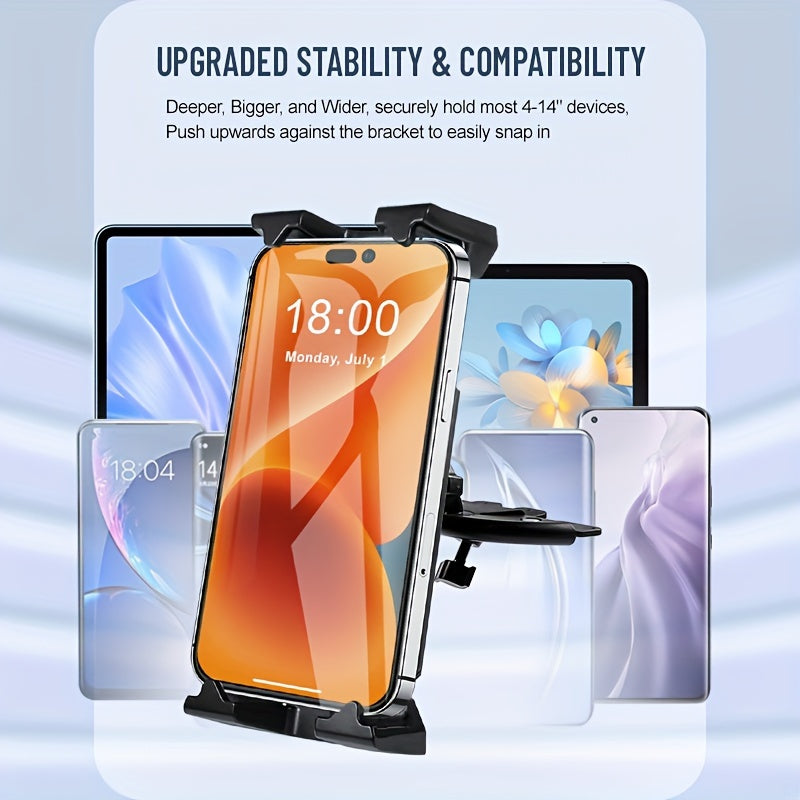 Car Tablet Holder Mount for CD Slot, Fits 11.94-35.56cm Phones and Tablets