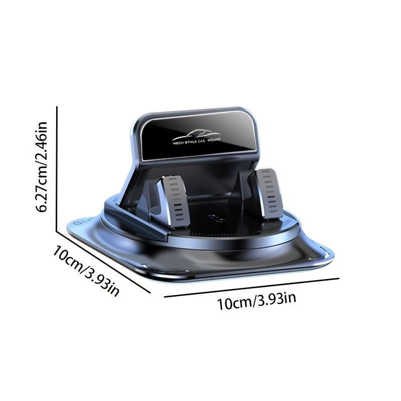 360° Rotatable Car Phone Mount ABS Silicone Non-Slip Dashboard Holder for Car Office Home