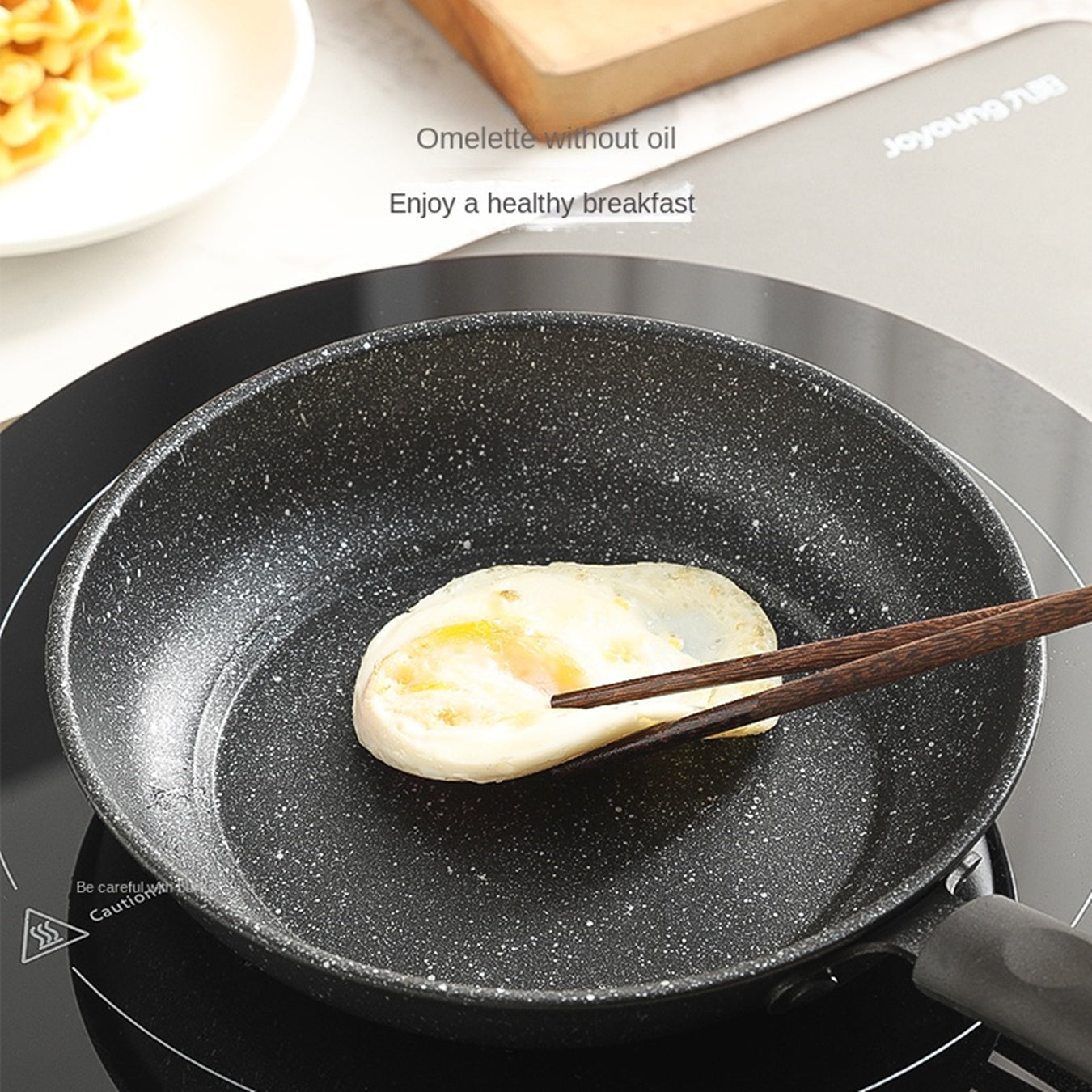 Cast Iron Skillet Non-Stick 10-Inch for Eggs Steak Pancakes Fish Dishwasher Safe