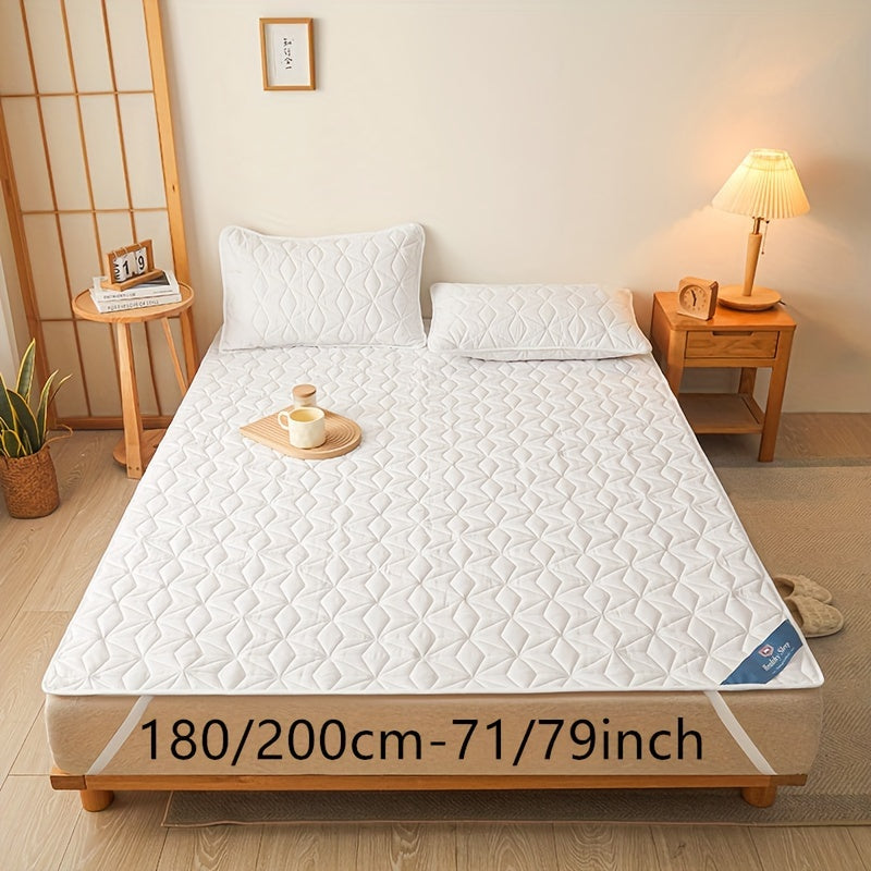 Waterproof Mattress Protector Double Bed Soft Cushion Dust-Proof Leakproof Non-Slip