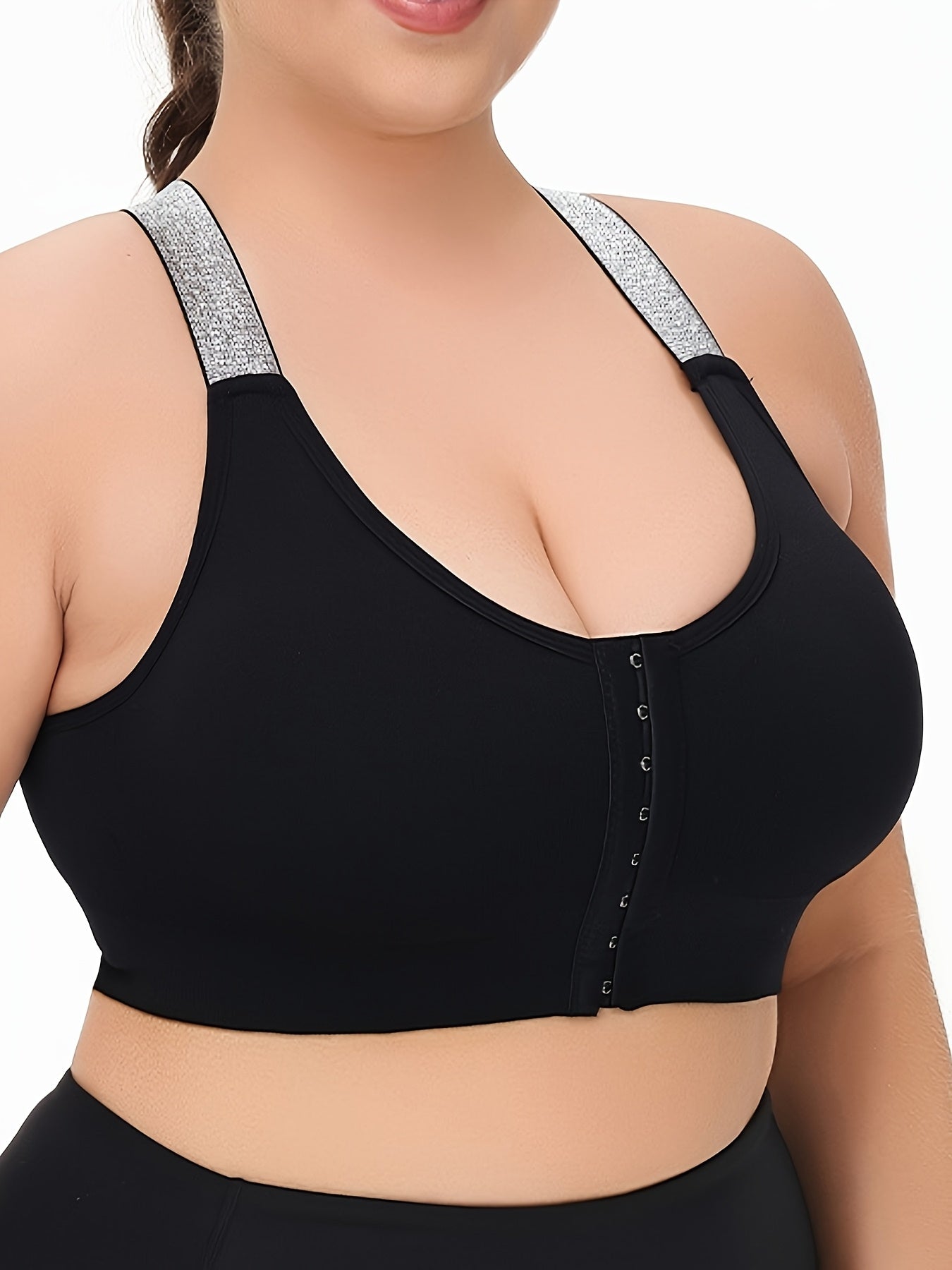 Women's Seamless Breathable Mesh Sports Bra No-Wire Yoga Plus Size