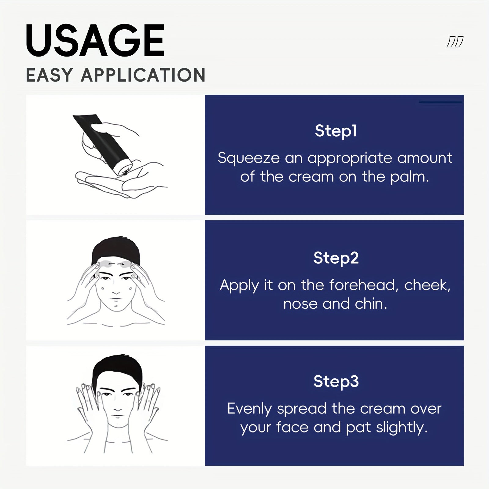 Мужской увлажняющий крем для лица с маслом ши, гиалуроновой кислотой, жемчужным порошком 1,76 унции