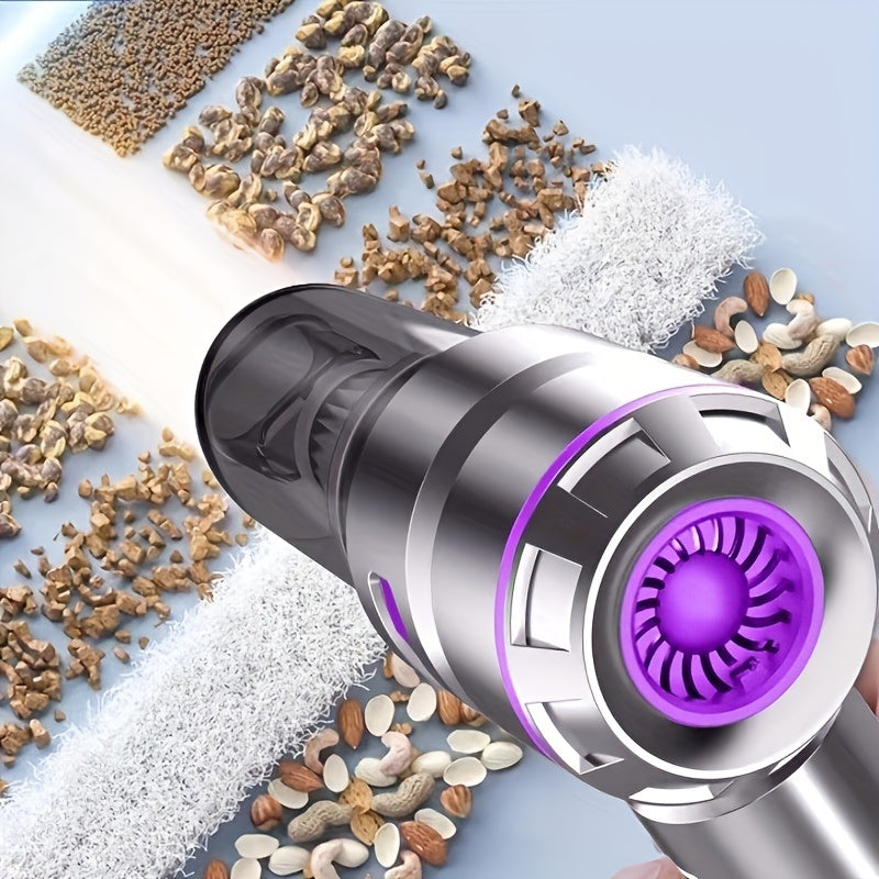 Kuchli qo'l vakuum tozalagich, uzoq muddatli batareya, simsiz va barcha yuzalar uchun ko'p funksiyali aksessuarlar bilan.