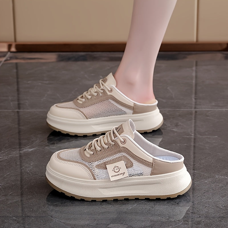 Women’s Casual Thick-Soled Height-Increasing Sports Shoes with Flat Toe