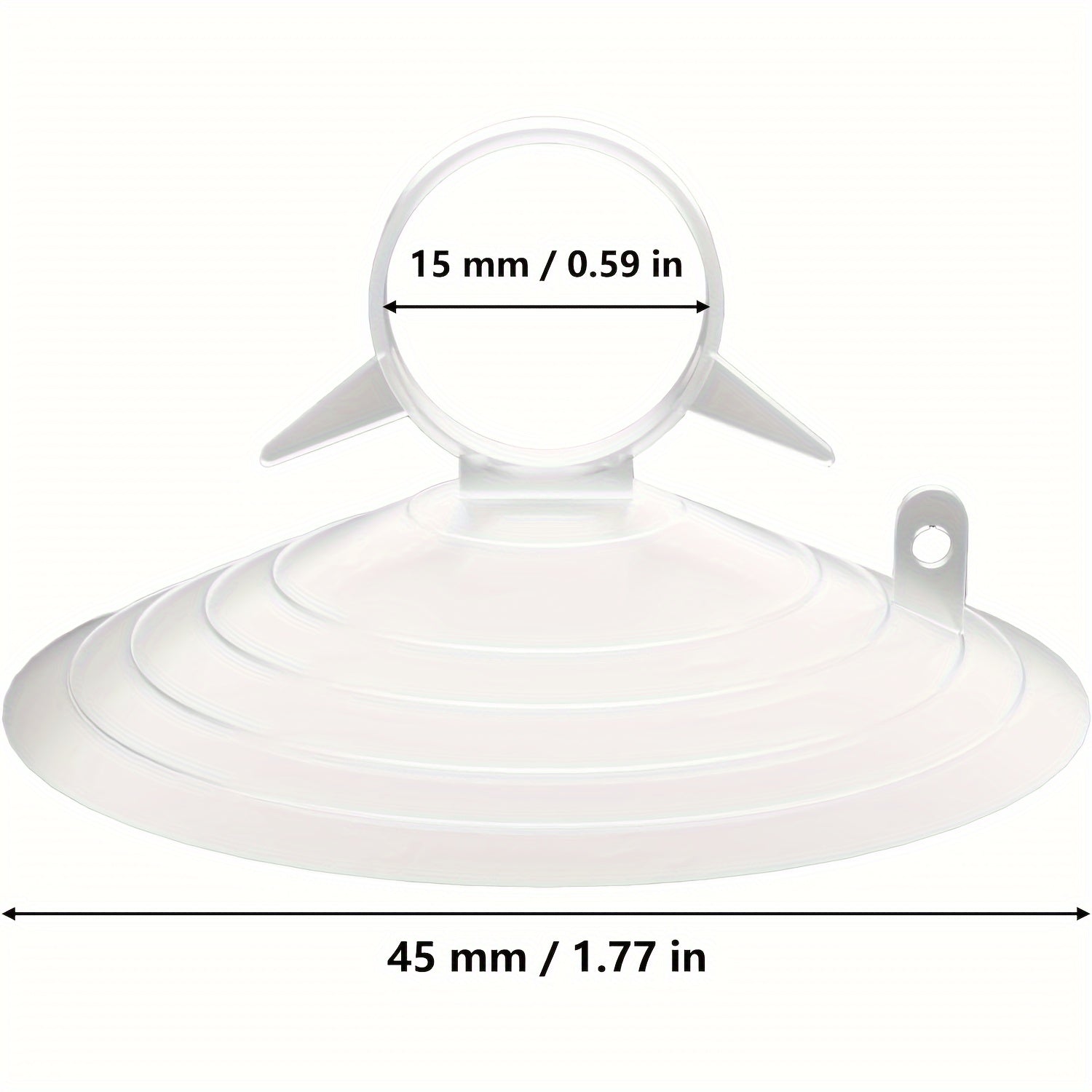 12/30 dona PVC Suction Cup Hooks avtomobil, shisha, oshxona, hammom uchun