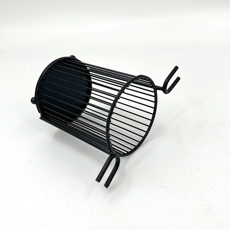 Metall hammom tashkilotchisi, qirqishli tish cho'tkasi, ruchka saqlash uchun kadi