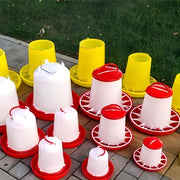 Automatic Bird Waterer and Feeder for Chickens Ducks Geese Quails Small Birds Durable Plastic