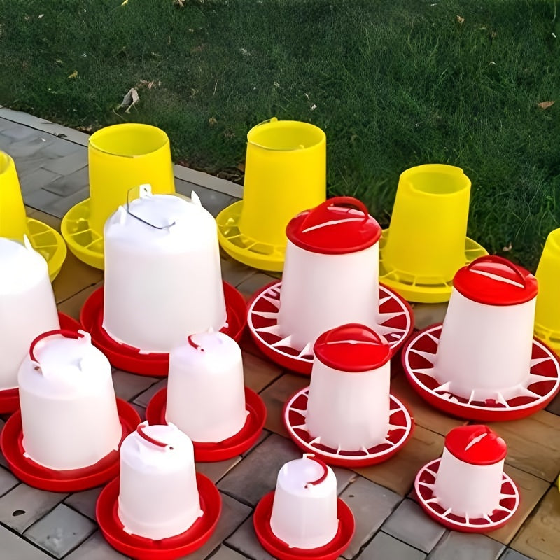 Avtomatik qushlar uchun suv va oziqlantiruvchi, tovuq, o'rdak, o'rdaklar, qushlar, kichik qushlar uchun bardoshli plastmassa