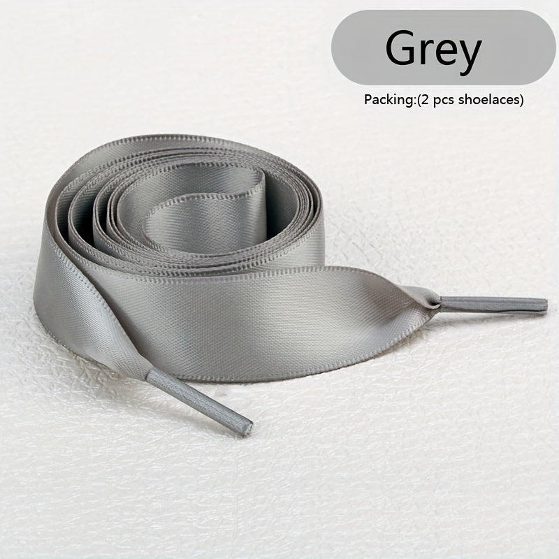 Unisex Polyester Shoelaces Solid Color for Sneakers and Boots