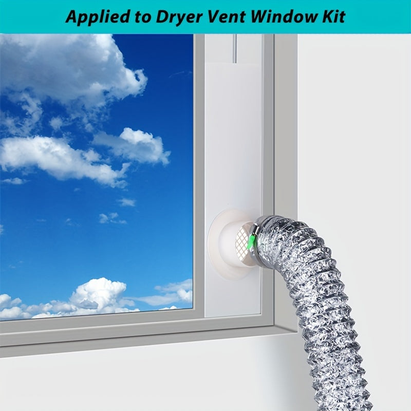 Juego de 4 abrazaderas ajustables de acero inoxidable de 10.16 cm para conductos de aire, tuberías y ventilaciones