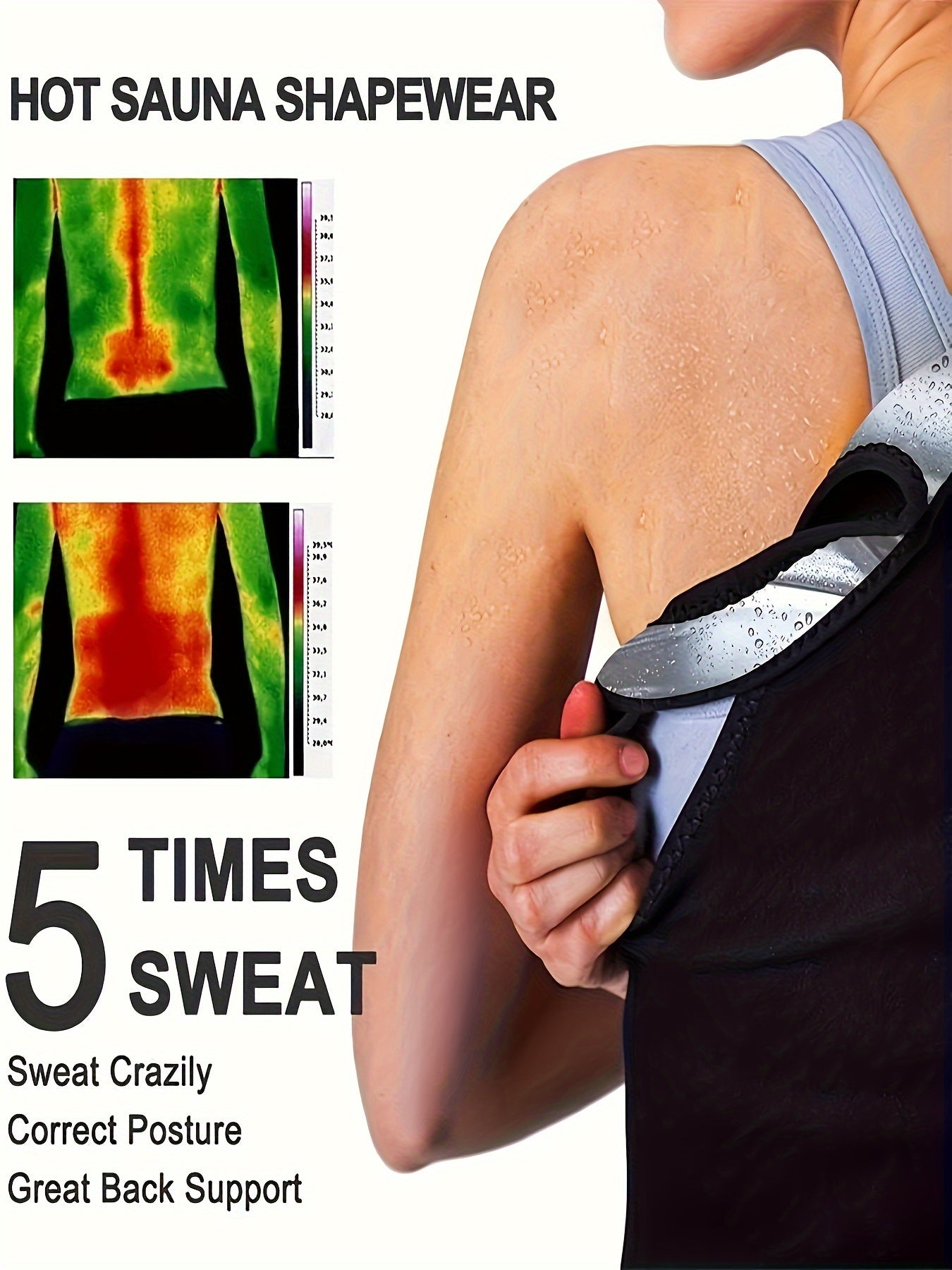 Women's Sleeveless Sports Tank Top with Sweat-Wicking Fabric and Tummy Control