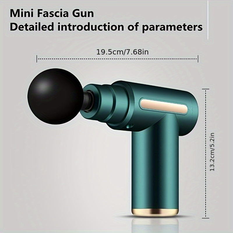 Портативный массажер для шеи с перезаряжаемой батареей, компактный эргономичный дизайн