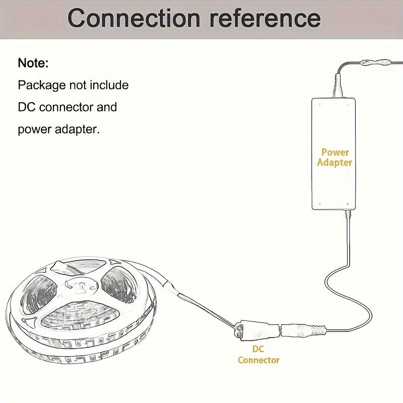 5m LED Strip Lights Warm White Daylight White for Bedroom Kitchen Cabinet Holiday Decor