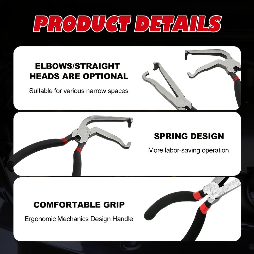 Alicates de desconexión eléctrica de acero al carbono, herramientas para desconectar tuberías de línea de combustible