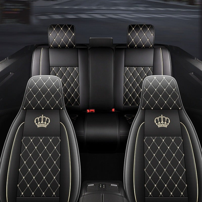 Universal avtomobil o'rindiq qopqog'i to'plami faux charm all-weather oldingi qator