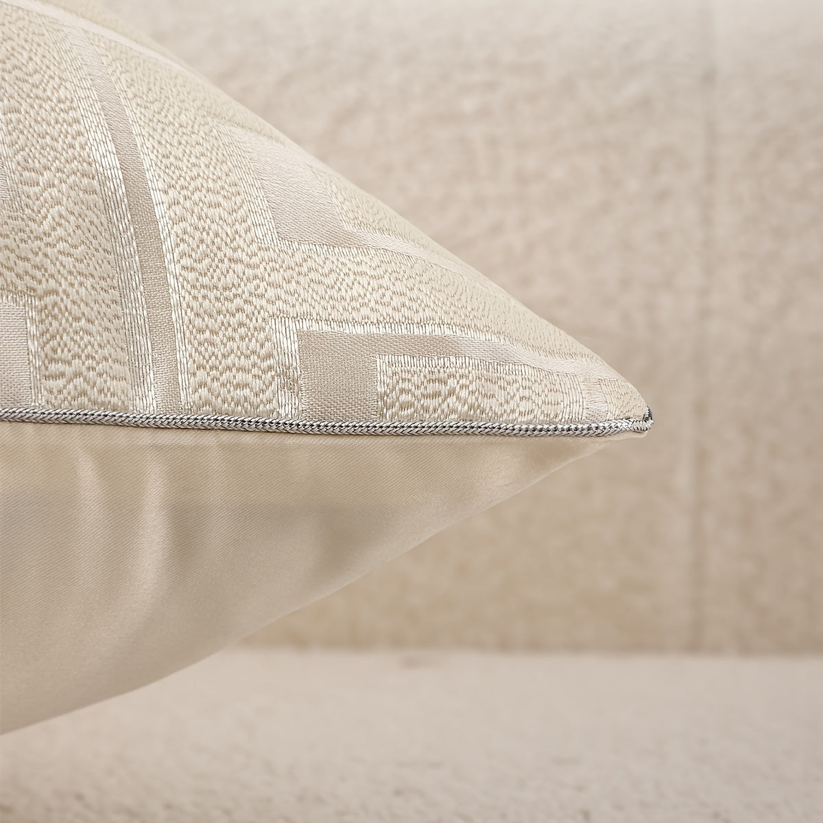 Современный набор наволочек с геометрическим жаккардом и невидимыми молниями для декора гостиной и спальни
