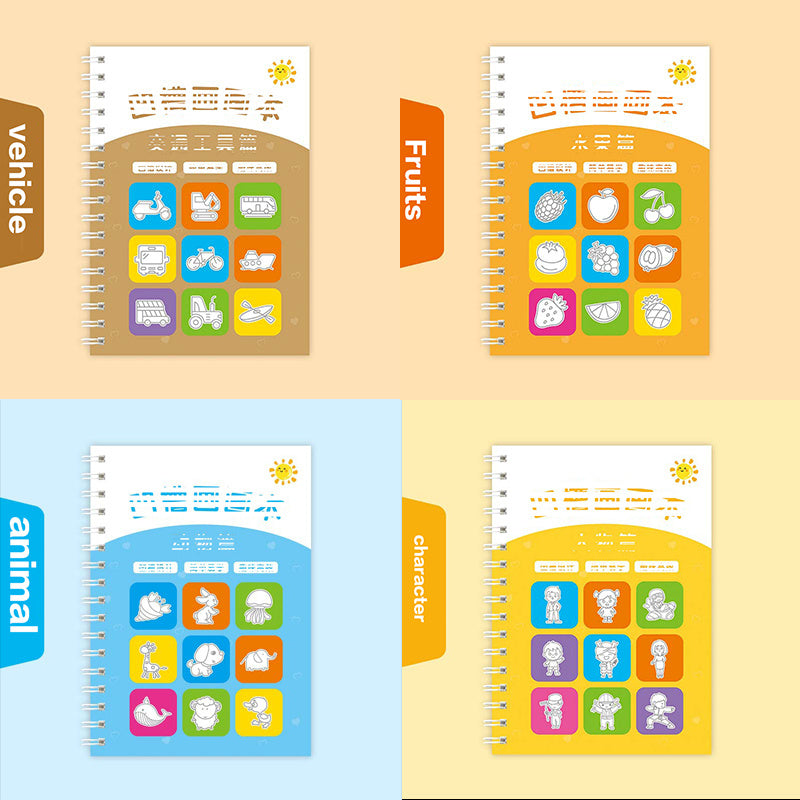 3D Groove Writing Board for Learning Numbers Letters Drawing Math Practice Blue Educational Handwriting Kit