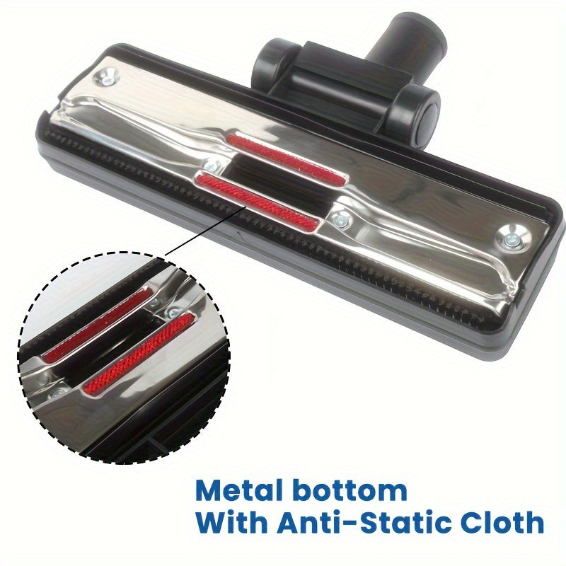 Universal 32mm Plastic Vacuum Floor Brush Nozzle with 360° Rotatable Head for Laminate Cleaning