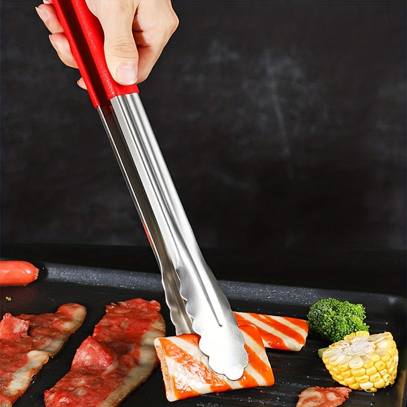 Stainless Steel Kitchen Tongs for BBQ and Serving Non-Slip Multi-Functional