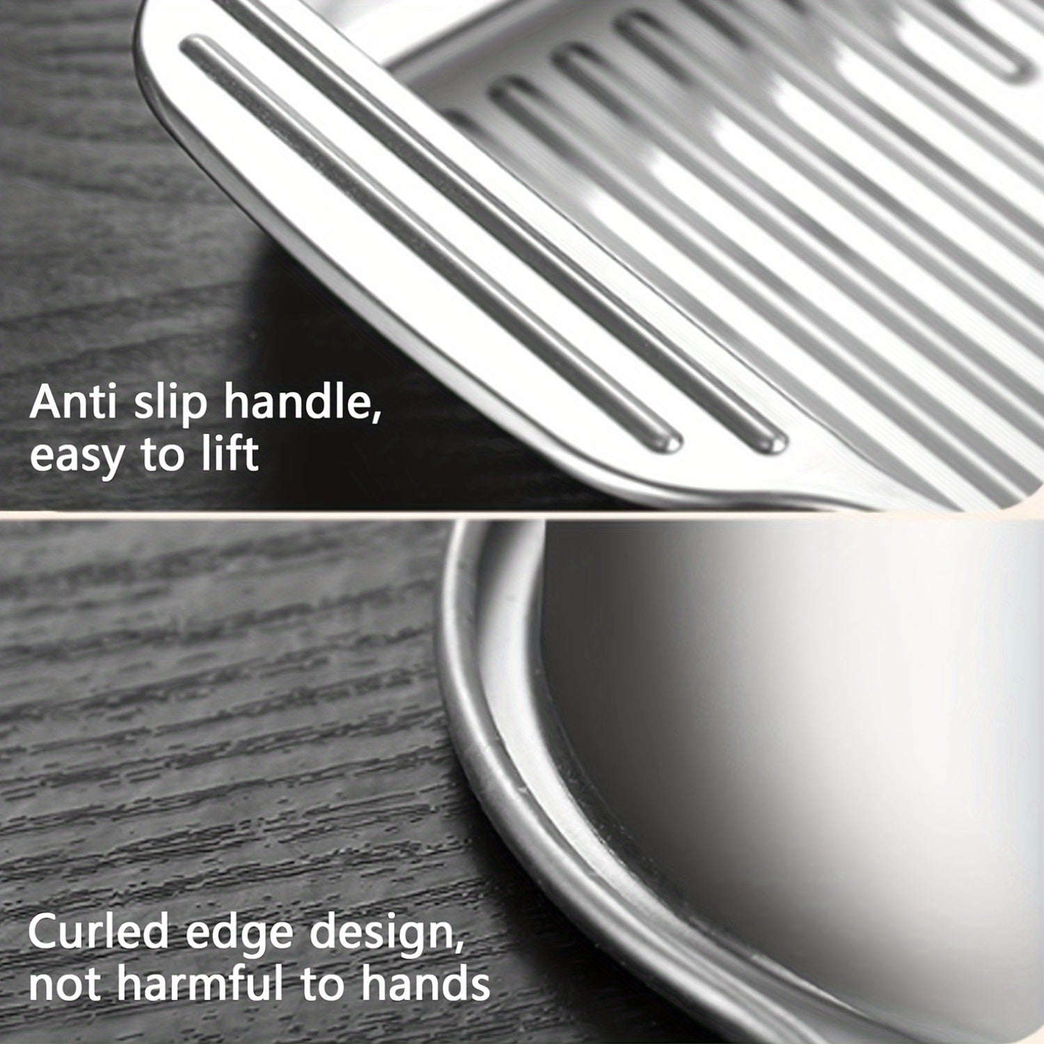 Large Stainless Steel Baking Pan with Lid for Desserts Bread and Seafood