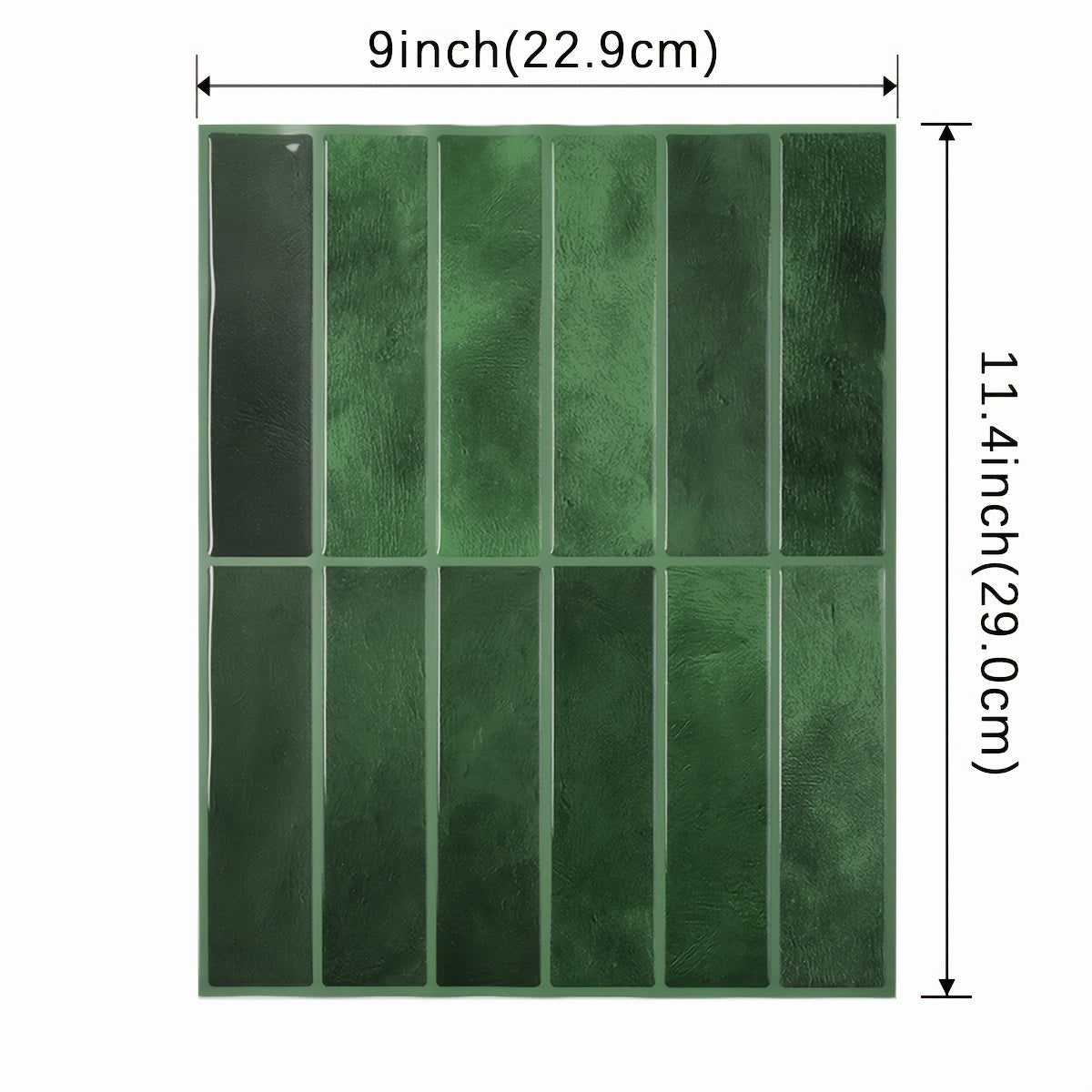 5Pcs 3D Self-Adhesive Wall Tiles Waterproof Heat-Resistant Bathroom Kitchen Backsplash