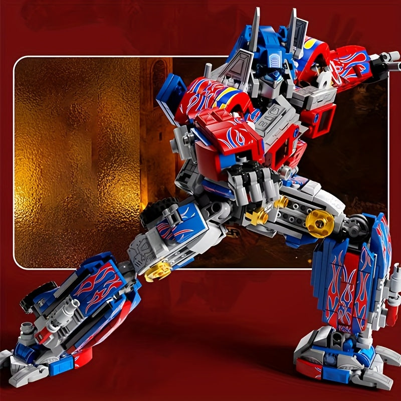 Набор строительных блоков для возрастных групп 14+, более 1000 деталей, ABS-пластик, креативный, 2-в-1: робот и автомобиль