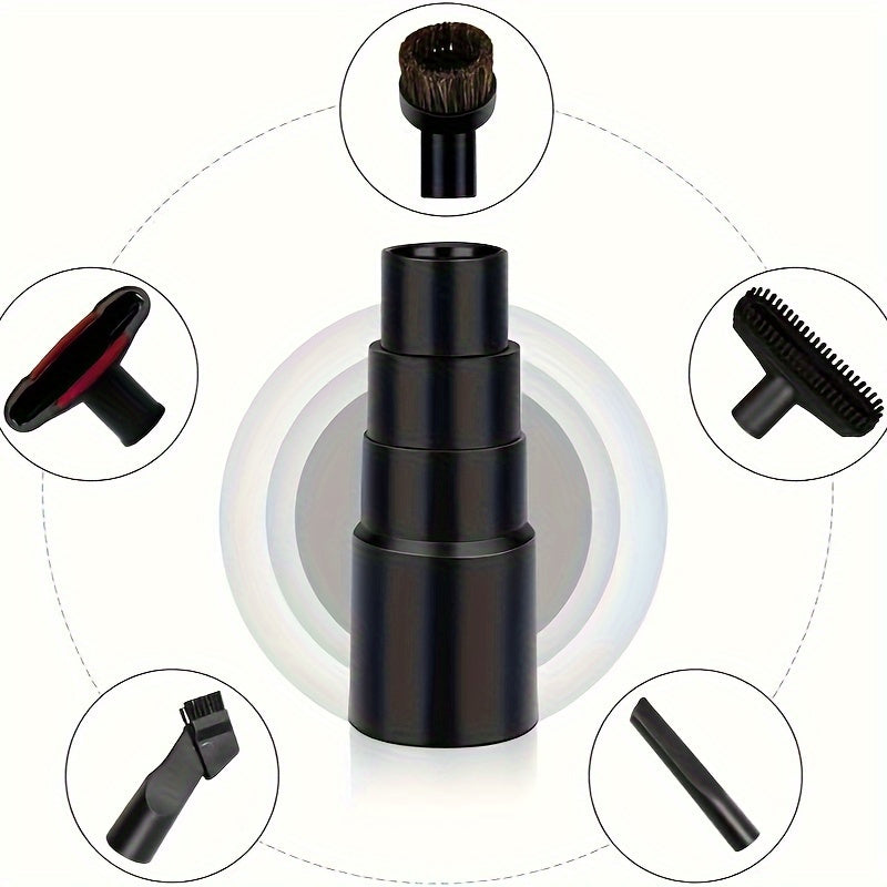 Universal Vacuum Hose Adapter 4-Layer, 25mm-42mm Sizes, Compatible with Brush Heads
