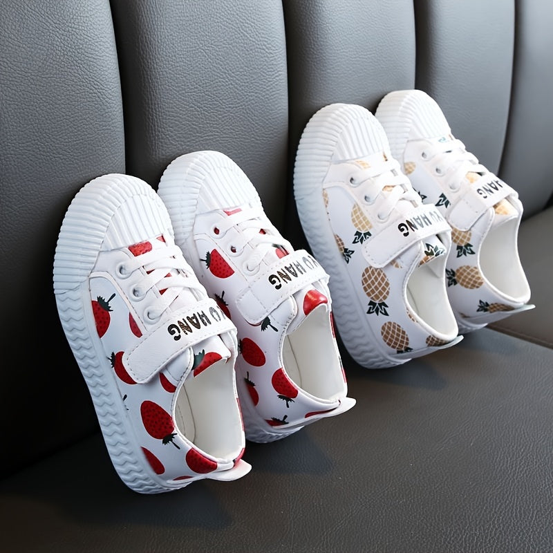 Kids Canvas Sneakers Boys Girls Low Top Slip-On Breathable Fabric Non-Slip Sole