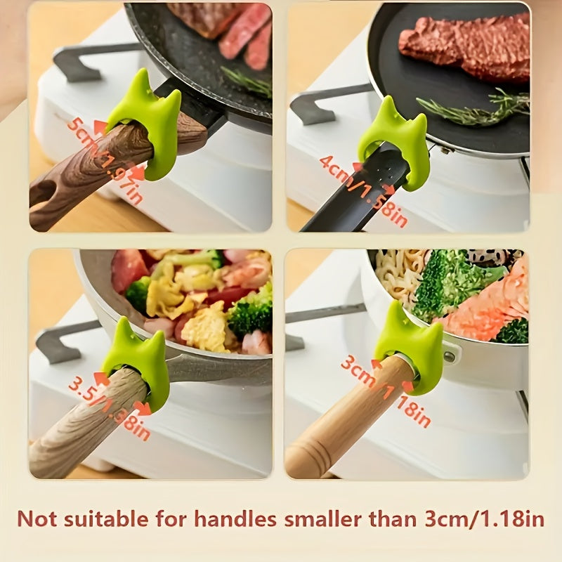 10 ta silikon spatula ushlagichlar to'plami - o'rnatish oson, oshxona asboblari uchun bitta dizayn - uy va professional oshxonalar uchun ideal