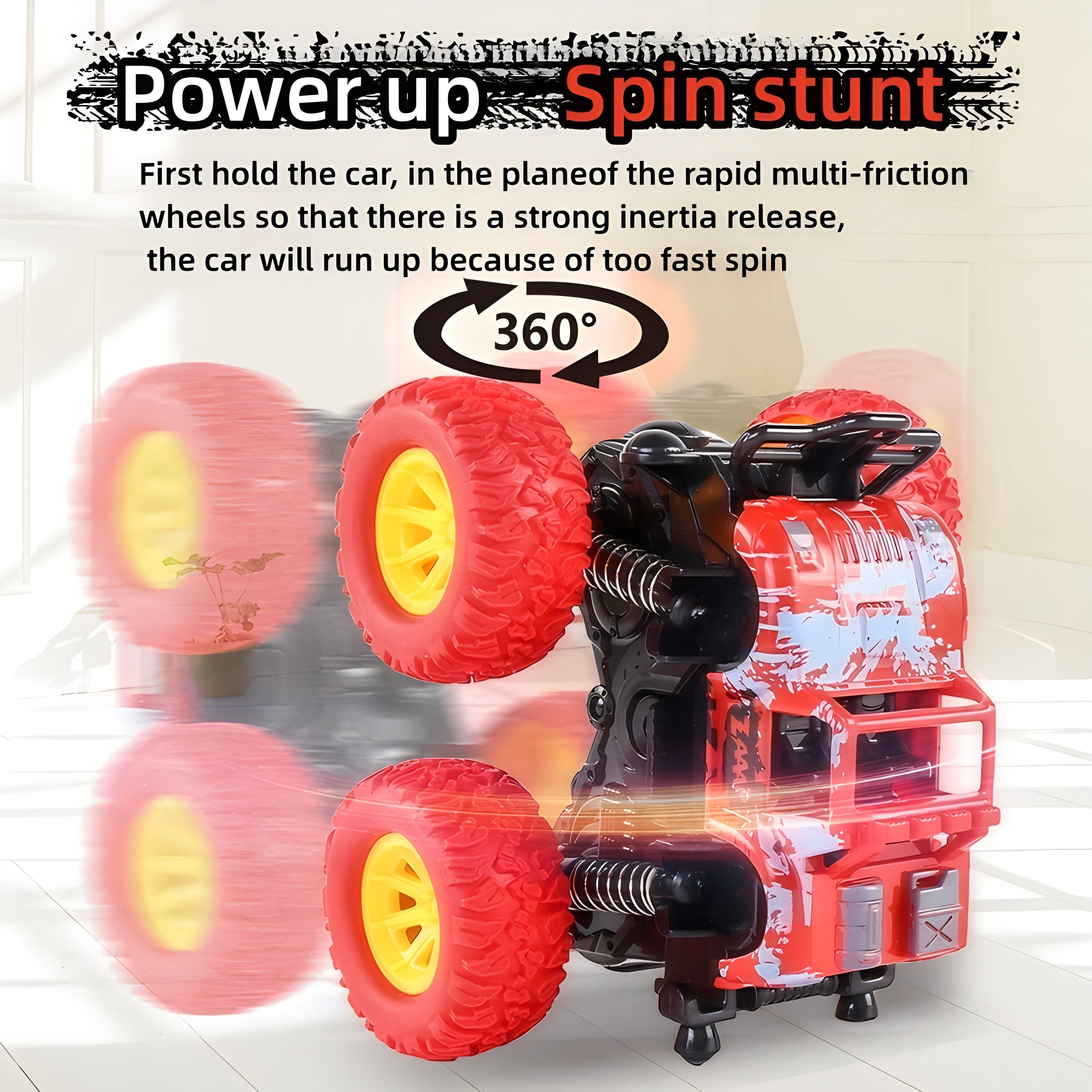 Kids Off-Road Climbing Car with Four-Wheel Drive and Random Patterns for Ages 3+