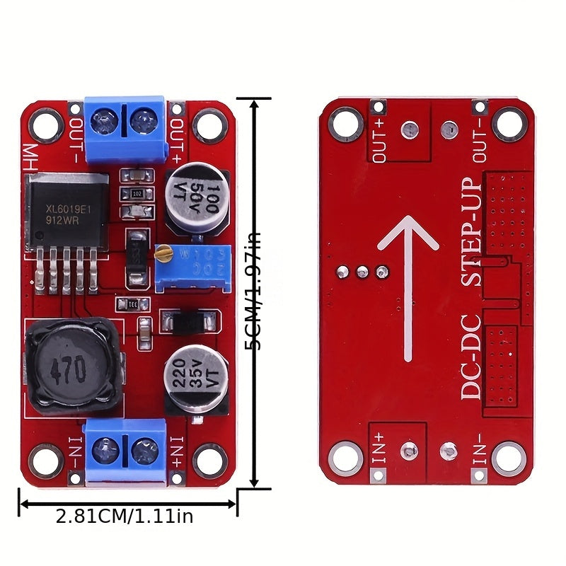 Módulo de fuente de alimentación DC-DC elevador de 3.3V-35V a 5V 6V 9V 12V 24V 5A, convertidor boost ajustable