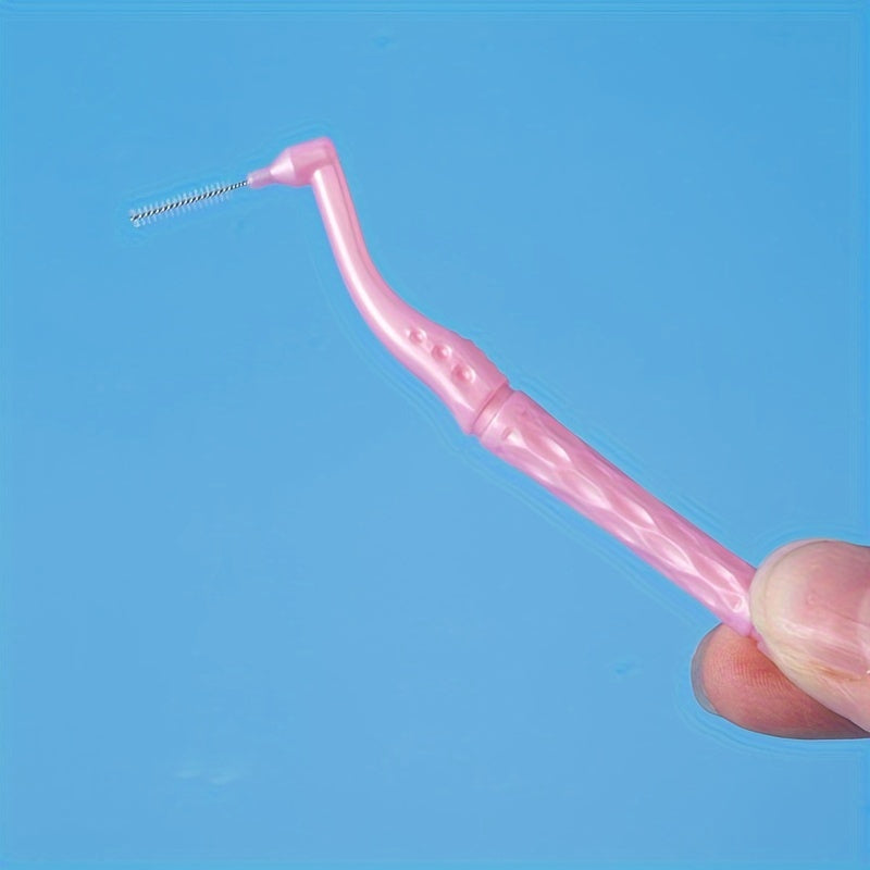 10 dona L-shaklidagi interdental tish cho'tkasi bo'shliq va ortodontik qurilmalarga mos