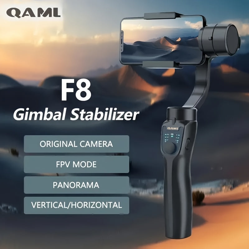 3-Axis Gimbal Phone Stabilizer for iPhone Xiaomi Wireless Rechargeable Stabilizer with Anti-Shake