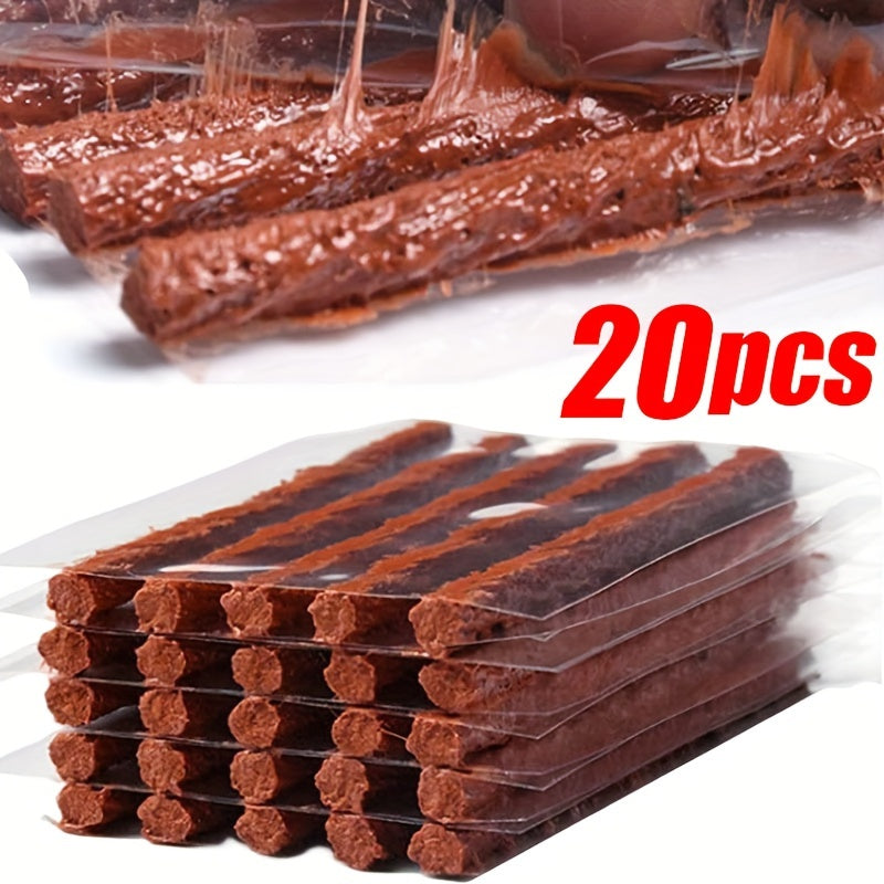 Universal Car Tire Repair Kit with Rubber Strips for Motorcycles and Cars