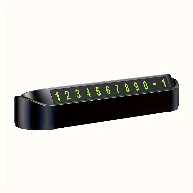 Plastic Car Parking Phone Plate Durable Temporary Parking Number Plate Auto Accessory