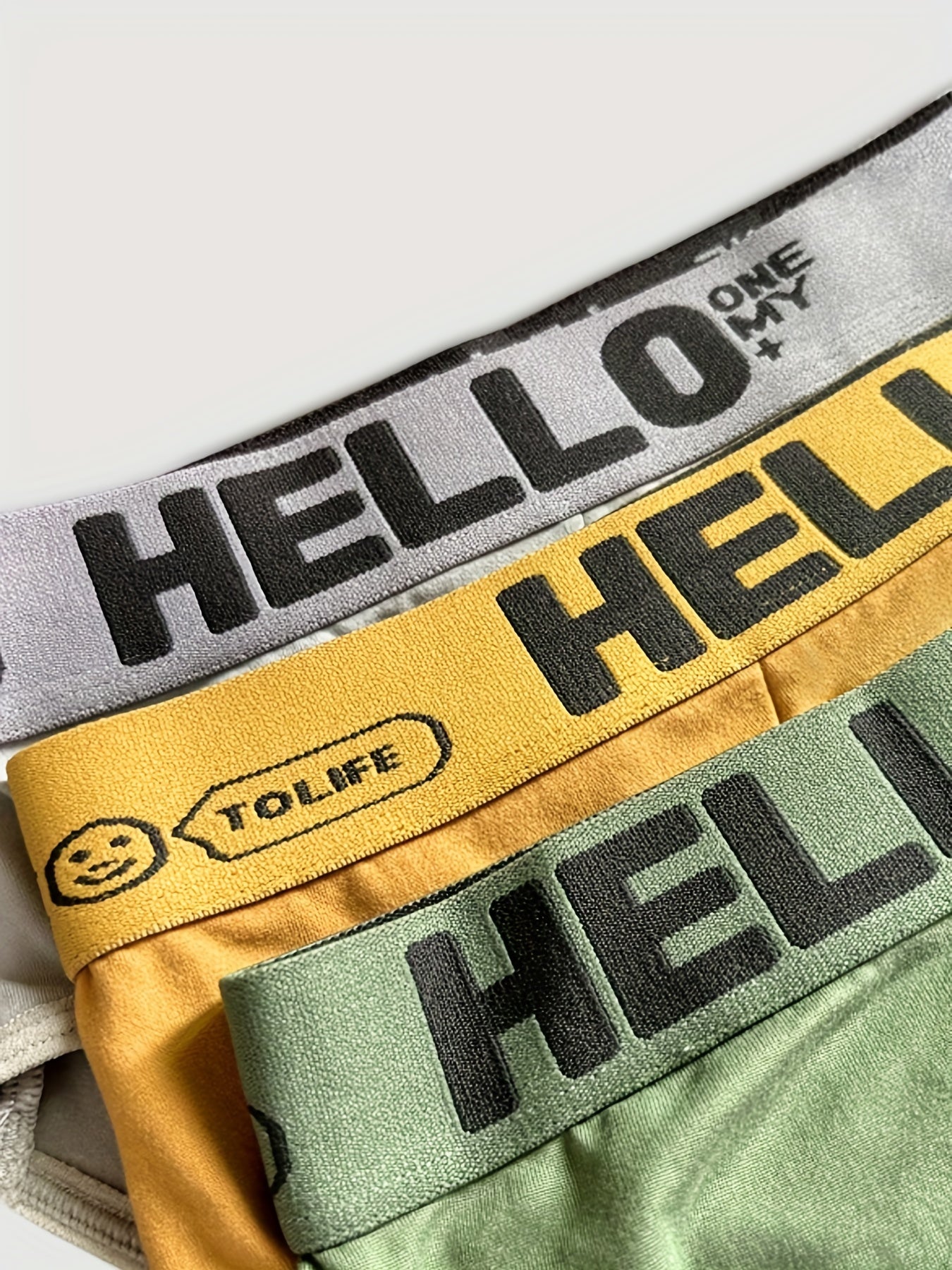 Men's Briefs 10 Pack Summer Polyester Spandex Solid Color Knit Comfortable Underwear