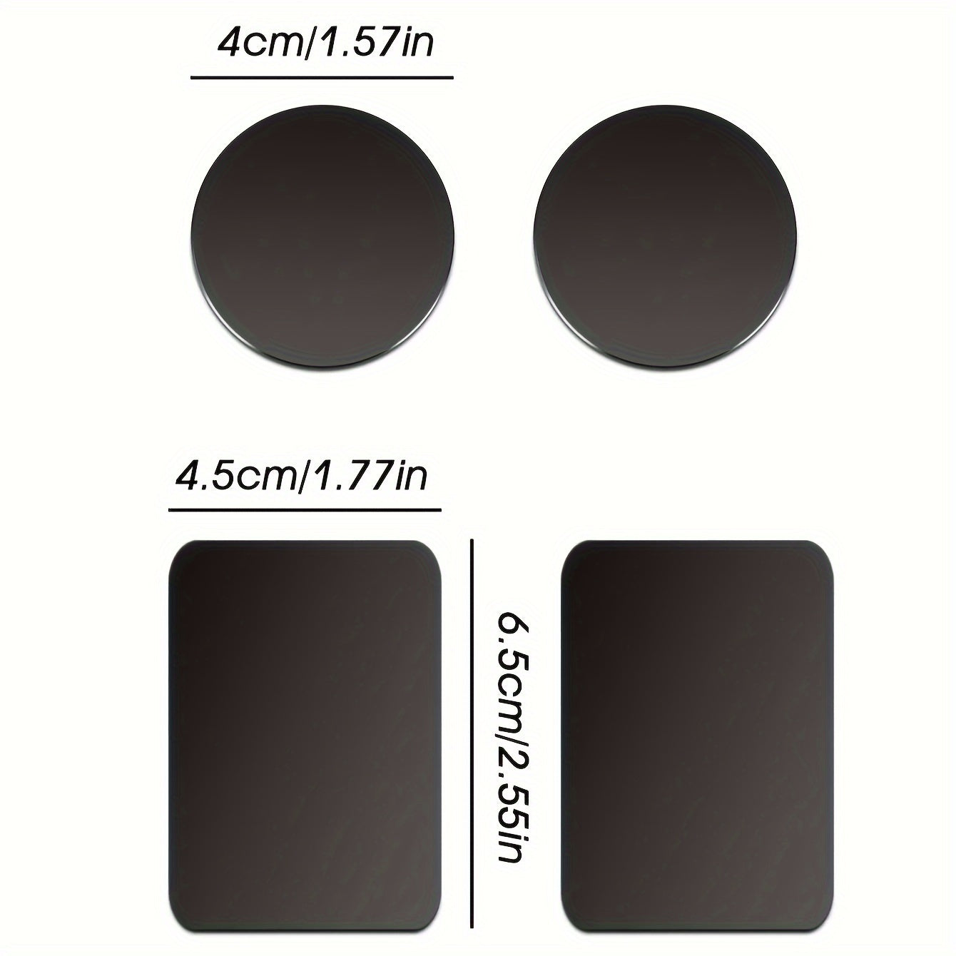 4/8pcs Magnetic Metal Plates for Car Phone Holder Non-Magnetic Iron Sticker